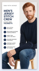 SAKS Fifth Avenue Men's Jersey Stitch Crewneck Sweater