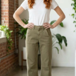 DEAR JOHN Lasso High Rise Utility Barrel Leg Jeans for Women