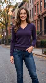 Women's Cashmere V-Neck Sweater