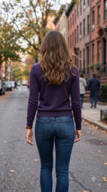Women's Cashmere V-Neck Sweater - Image 2