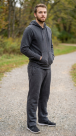 THE GYM PEOPLE Men's Fleece Workout Baggy Sweatpants Soft Drawstring Pants