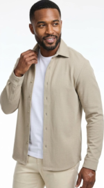 SAKS Fifth Avenue Men's Long Sleeve Textured Pique Button Down - Image 2