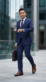 Men's Leather Wingtip Derby Dress Shoes Cowhide leather upper, brogue wingtip styling, lace-up closure, smooth lining, and sturdy outsole. - Image 2