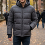 Tommy Hilfiger Men's Down Alternative Hooded Puffer Jacket (Standard and Big & Tall)