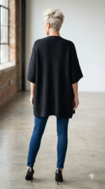 Allsaints Womens Travelling Cardigan Rib Ruana - Image 2