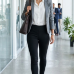 neezeelee Dress Pants for Women Comfort Stretch Slim Fit Leg Skinny High Waist Pull on Pants with Pockets for Work