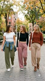 Oakgarden 3 Pack Women's Wide Leg Baggy Lightweight Pants