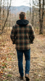 Legendary Whitetails Mens Flannel Shirt Jacket Hooded Shacket - Image 2
