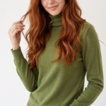 Chanyarn 100% Pure Cashmere Women's Sweater Turtleneck Long Sleeve Warm Soft 2026 Fall Winter Knit Pullover