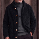 Ultra-soft Fleece Button Front Long Coat