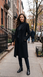 Full Length Belted Coat in Pure Cashmere