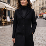 Women's Knee Length Overcoat in Pure Cashmere