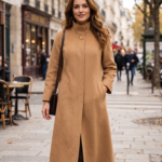 Cashmere Blend Full Length Overcoat for Women