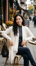 Women’s Pure Cashmere Front-Tail Open Cardigan