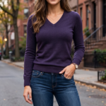 Women's Cashmere V-Neck Sweater