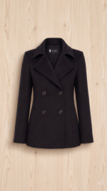 Women's Cashmere Pea Coat - Image 2