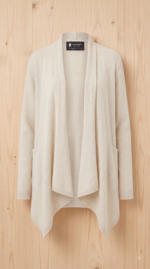 Women’s Pure Cashmere Front-Tail Open Cardigan - Image 3
