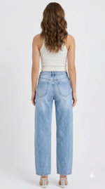 Risen Jeans - High Rise Boyfriend Barrel Jeans - (25.5" Inseam) - RDP5901 - Includes Official Tag - Image 3
