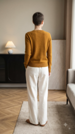 Chanyarn Women's 100% Merino Wool 2026 Fall Winter First-Line Ready to Wear Long Sleeve Seamless Knit Crewneck Sweater - Image 2